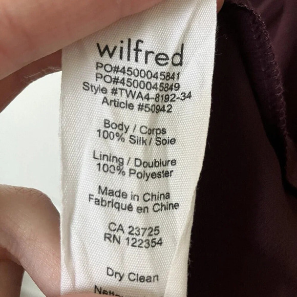 Wilfred Deep plum Mini Dress - Picture 3 of 9